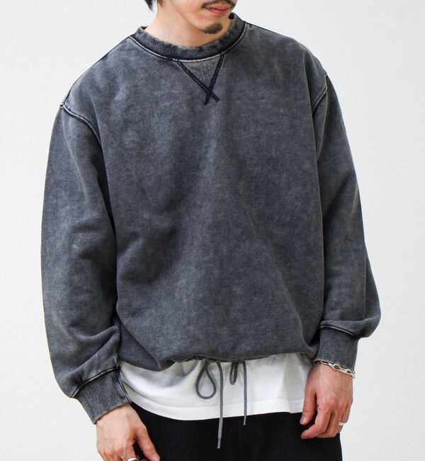 GLOSTER「カラフルスノーパウダー 裏毛プルオーバースウェット」|スウェット・ジャージ|