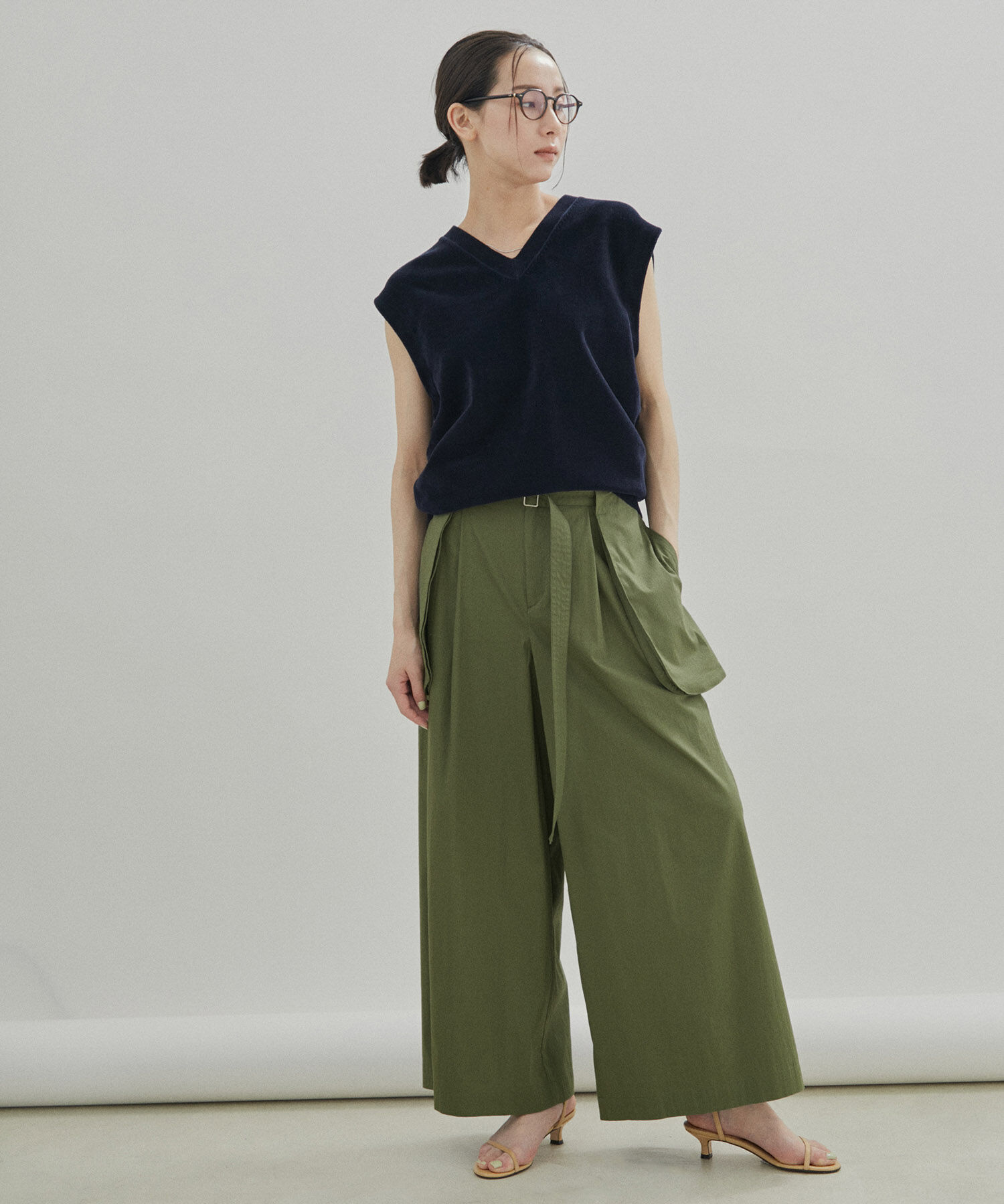 SALON adam et rope'「【セットアップ対応】コットンナイロンサロンベルト」|ベルト|