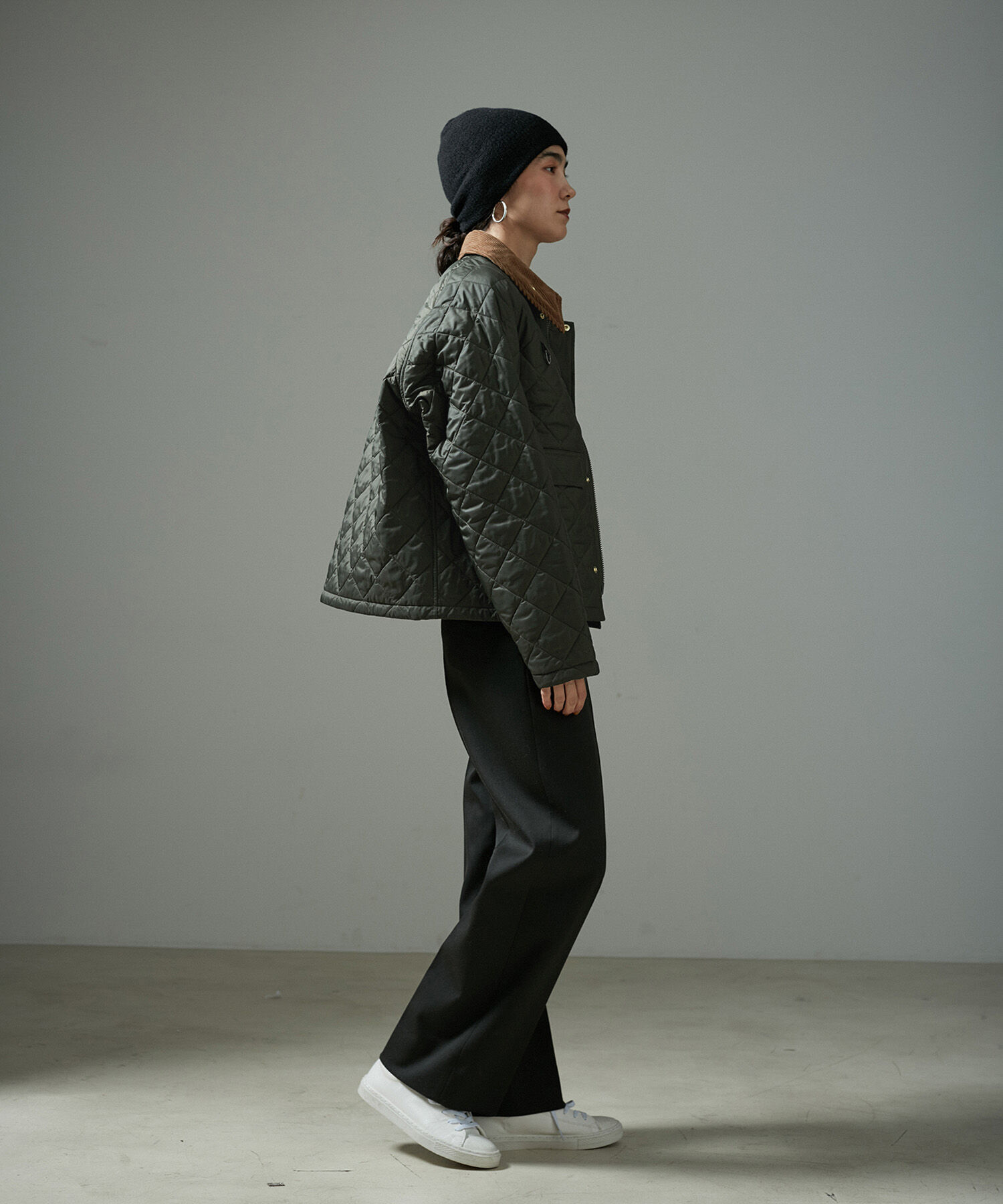 SALON adam et rope'「VISTO WOOL GABA ストレートワイドパンツ」|スラックス|