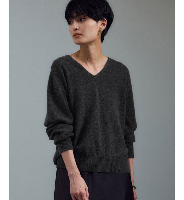 SALON adam et rope'「カシミヤVネックプルオーバー」|ニット・セーター|