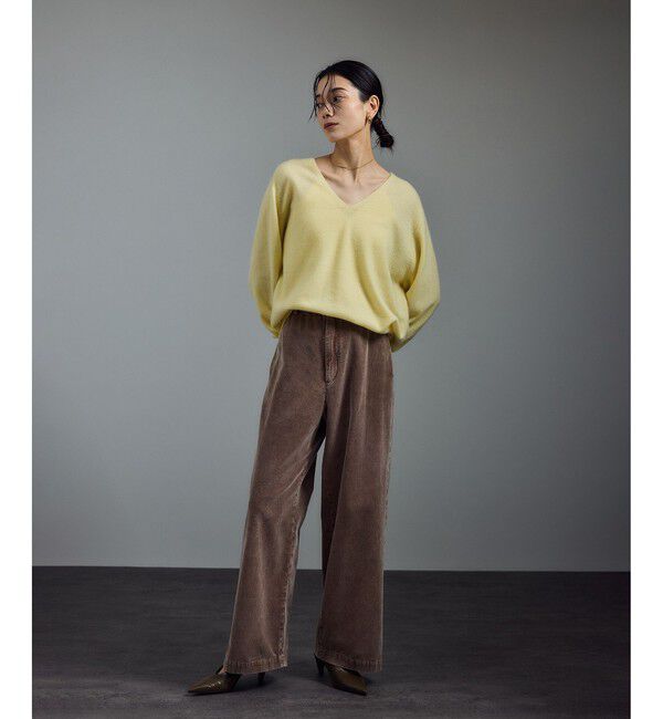 SALON adam et rope'「カシミヤVネックプルオーバー」|ニット・セーター|