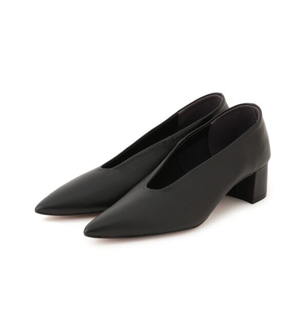 SALON adam et rope'「【W S（ドゥーブル）】ソフトレザーヒールパンプス」|パンプス|