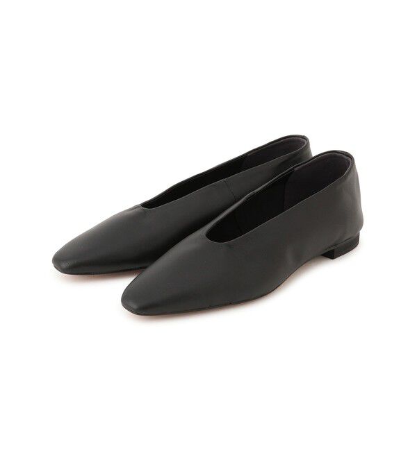 SALON adam et rope'「【W S（ドゥーブル）】ソフトレザーフラットシューズ」|パンプス|