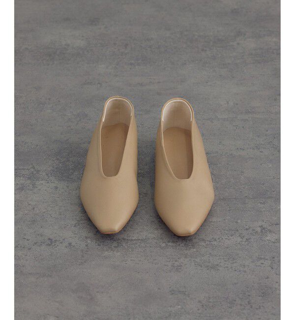 SALON adam et rope'「【W S（ドゥーブル）】ソフトレザーフラットシューズ」|パンプス|