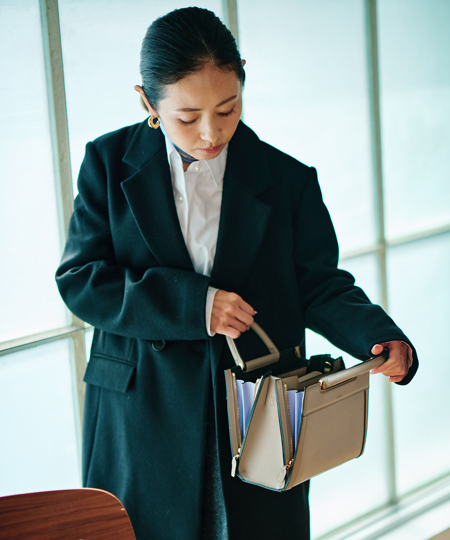 E'POR「【E'POR】W BAG Mini 【メディア掲載】」|ハンドバッグ|