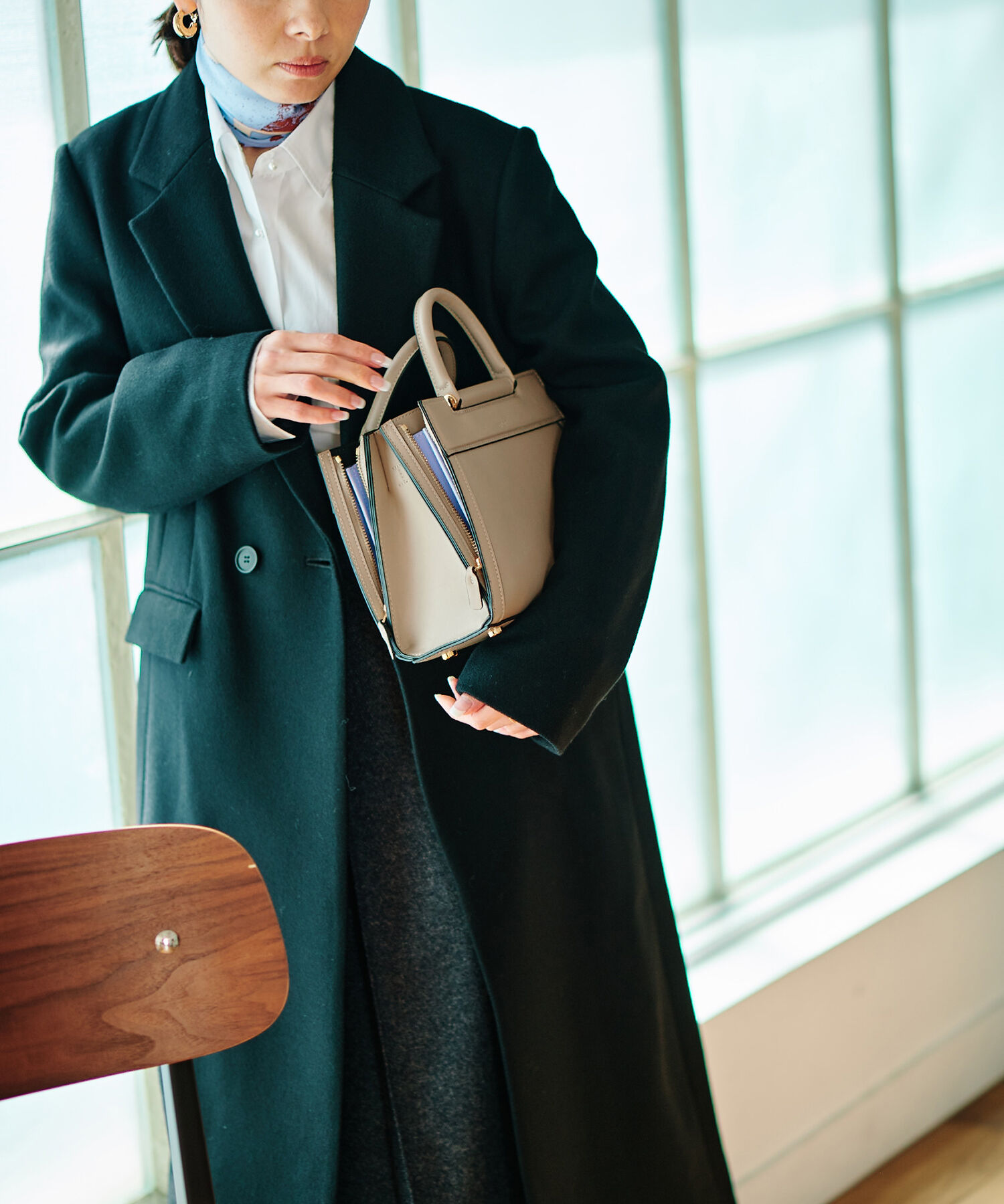 E'POR「【E'POR】W BAG Mini 【メディア掲載】」|ハンドバッグ|