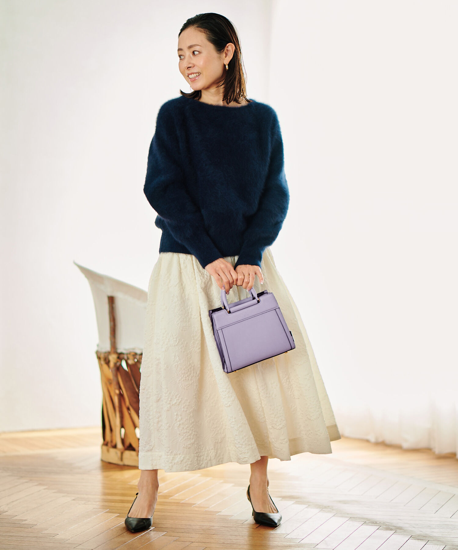 E'POR「【E'POR】W BAG Mini 【メディア掲載】」|ハンドバッグ|