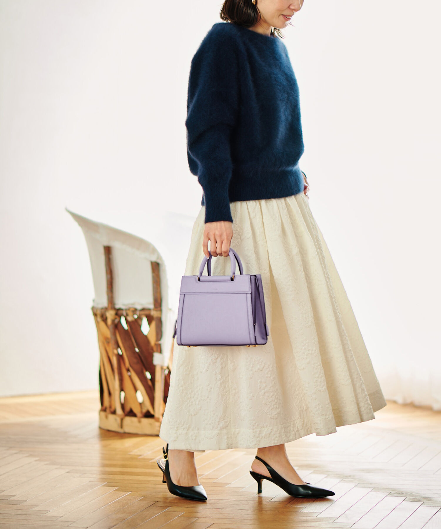 E'POR「【E'POR】W BAG Mini 【メディア掲載】」|ハンドバッグ|