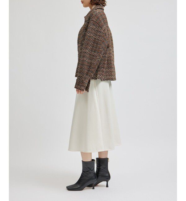 ROPE「梨地フレアスカート/セットアップ対応【Sサイズフェア対象】」|スカート|