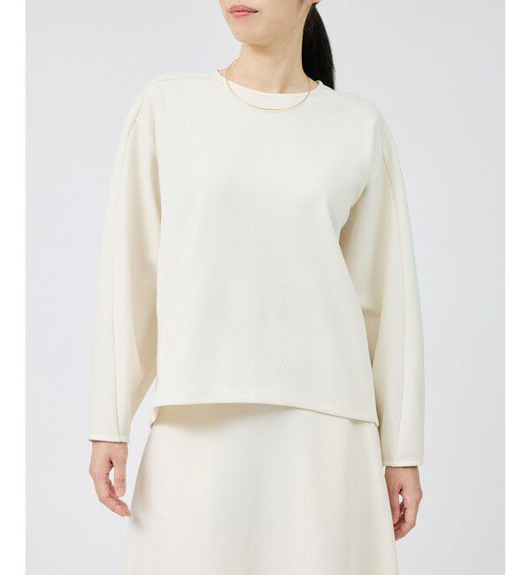 ROPE「梨地フォルムカットソー/セットアップ対応【Sサイズフェア対象】」|Tシャツ・カットソー|オフホワイト(15)