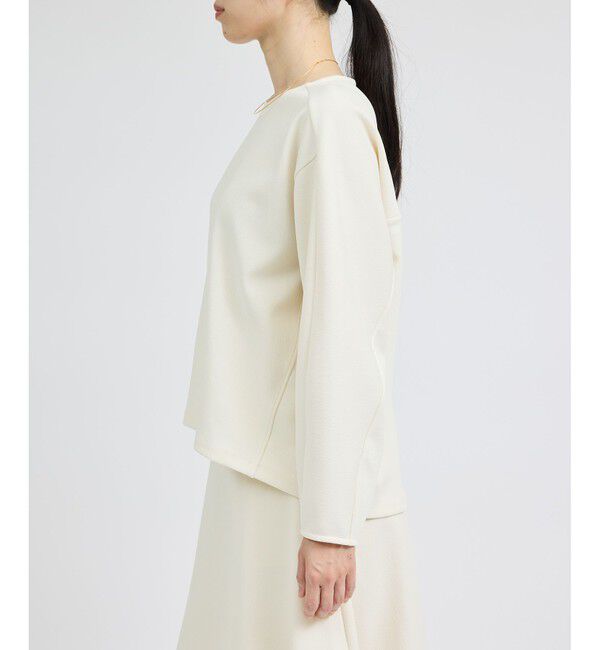 ROPE「梨地フォルムカットソー/セットアップ対応【Sサイズフェア対象】」|Tシャツ・カットソー|