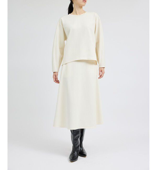 ROPE「梨地フォルムカットソー/セットアップ対応【Sサイズフェア対象】」|Tシャツ・カットソー|