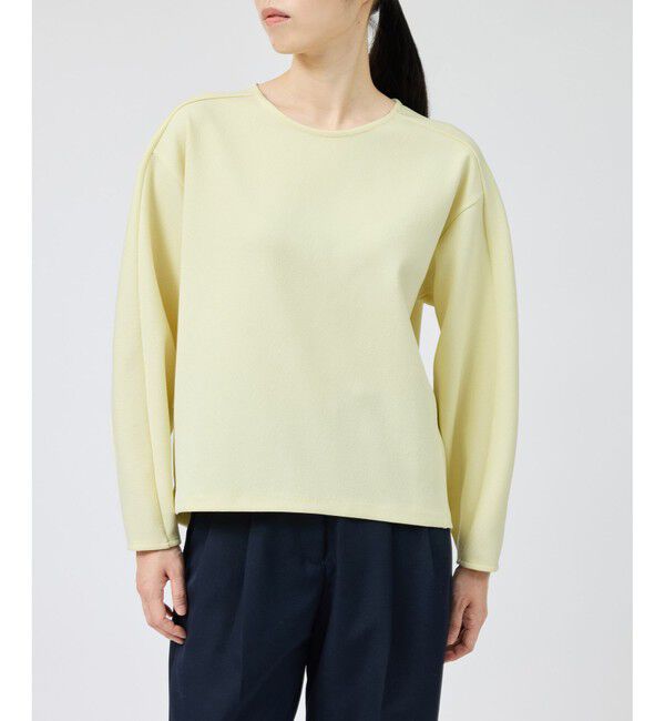 ROPE「梨地フォルムカットソー/セットアップ対応【Sサイズフェア対象】」|Tシャツ・カットソー|イエロー系(81)
