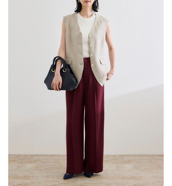 ROPE「尾州リネンオーバーロングジレ」|ベスト・ジレ|