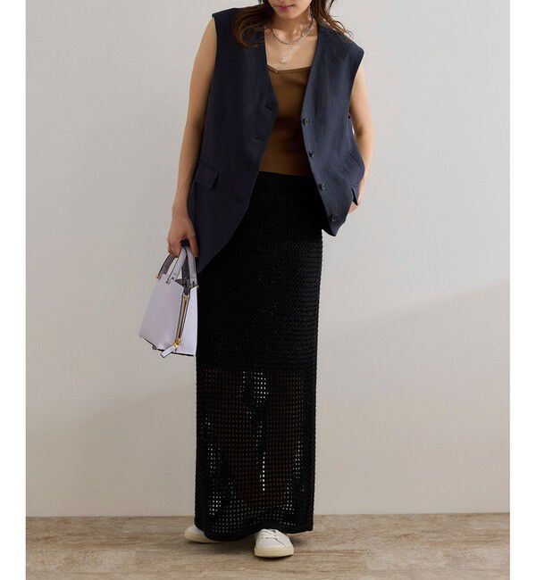 ROPE「尾州リネンオーバーロングジレ」|ベスト・ジレ|