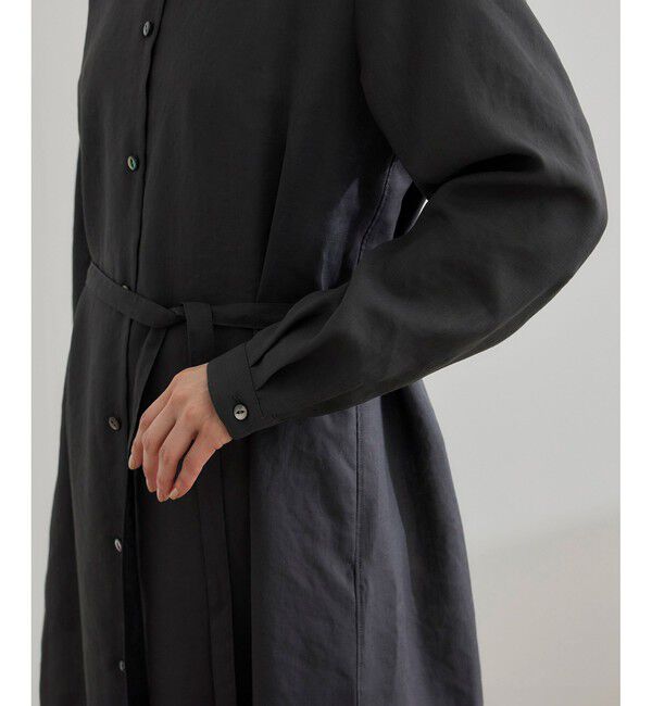 ROPE「【WEB・一部店舗限定】フロントオープンシャツワンピース/洗える」|ワンピース|