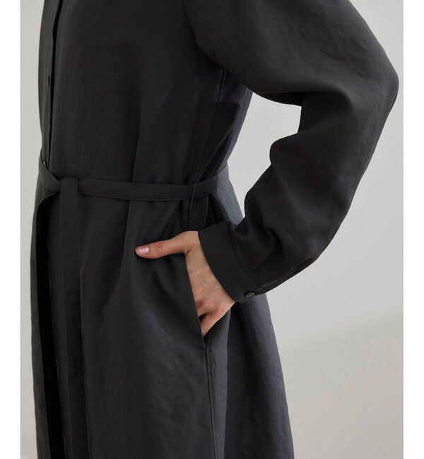 ROPE「【WEB・一部店舗限定】フロントオープンシャツワンピース/洗える」|ワンピース|