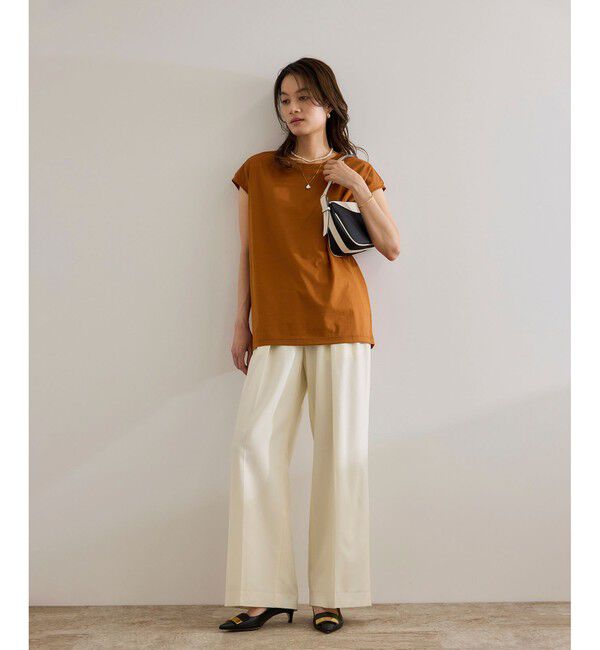 ROPE「【接触冷感・洗える・洗濯耐久あり】ノースリーブTEE」|Tシャツ・カットソー|