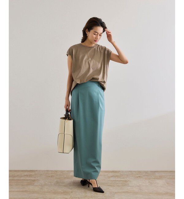 ROPE「【接触冷感・洗える・洗濯耐久あり】ノースリーブTEE」|Tシャツ・カットソー|