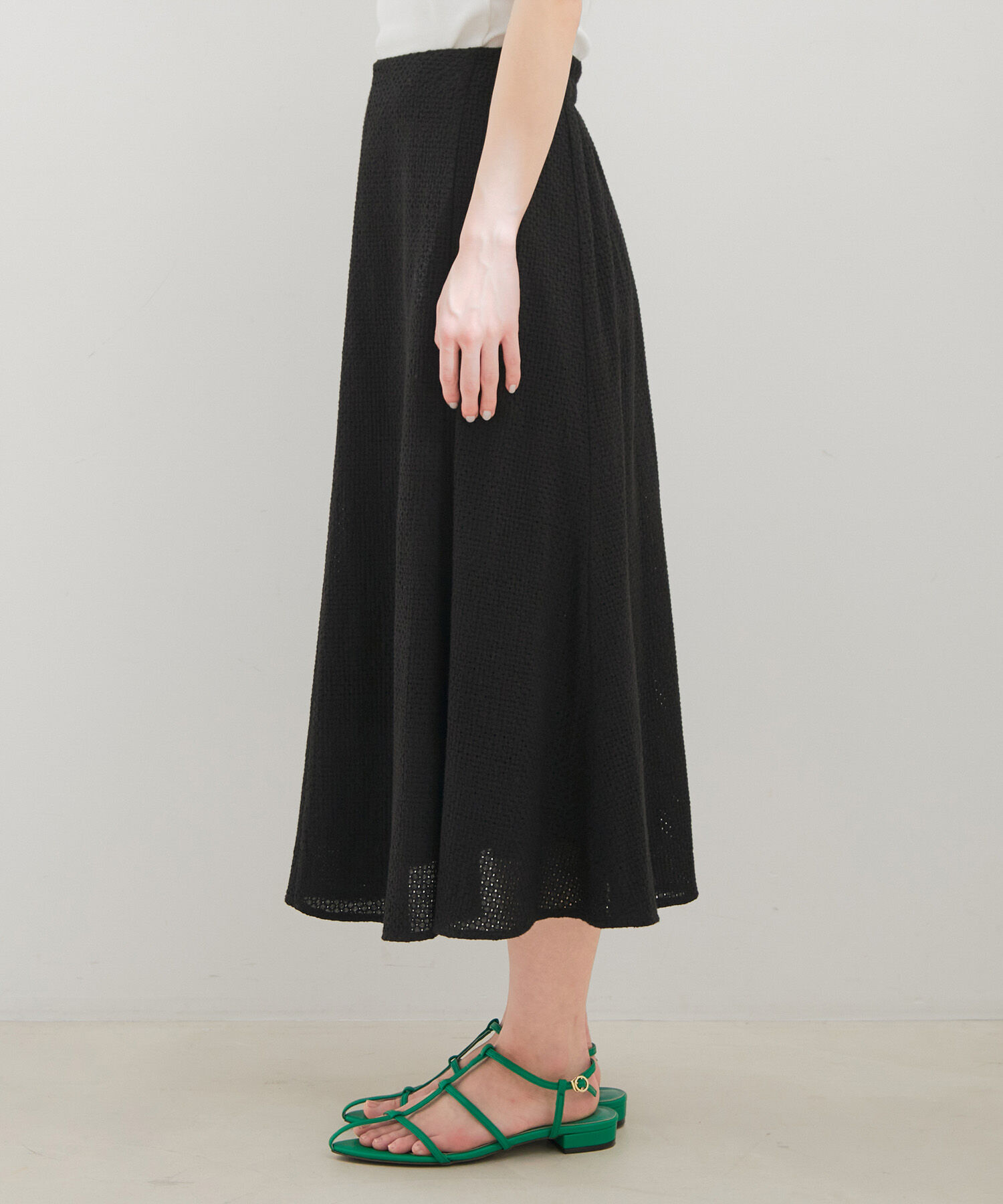 VIS「【セットアップ対応】幾何学レースマーメイドスカート」|スカート|