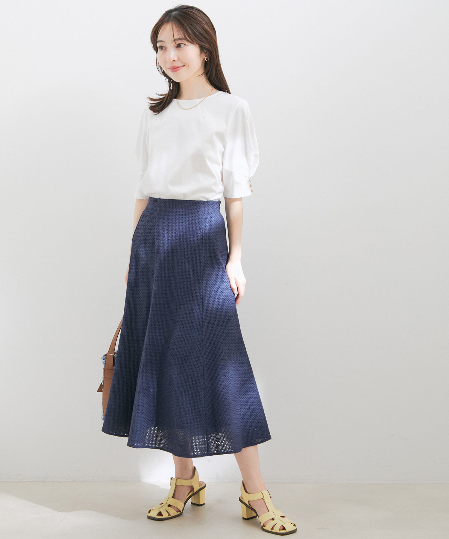 VIS「【セットアップ対応】幾何学レースマーメイドスカート」|スカート|