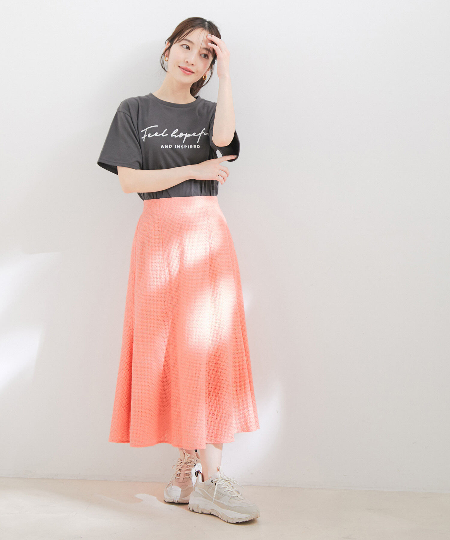 VIS「【セットアップ対応】幾何学レースマーメイドスカート」|スカート|