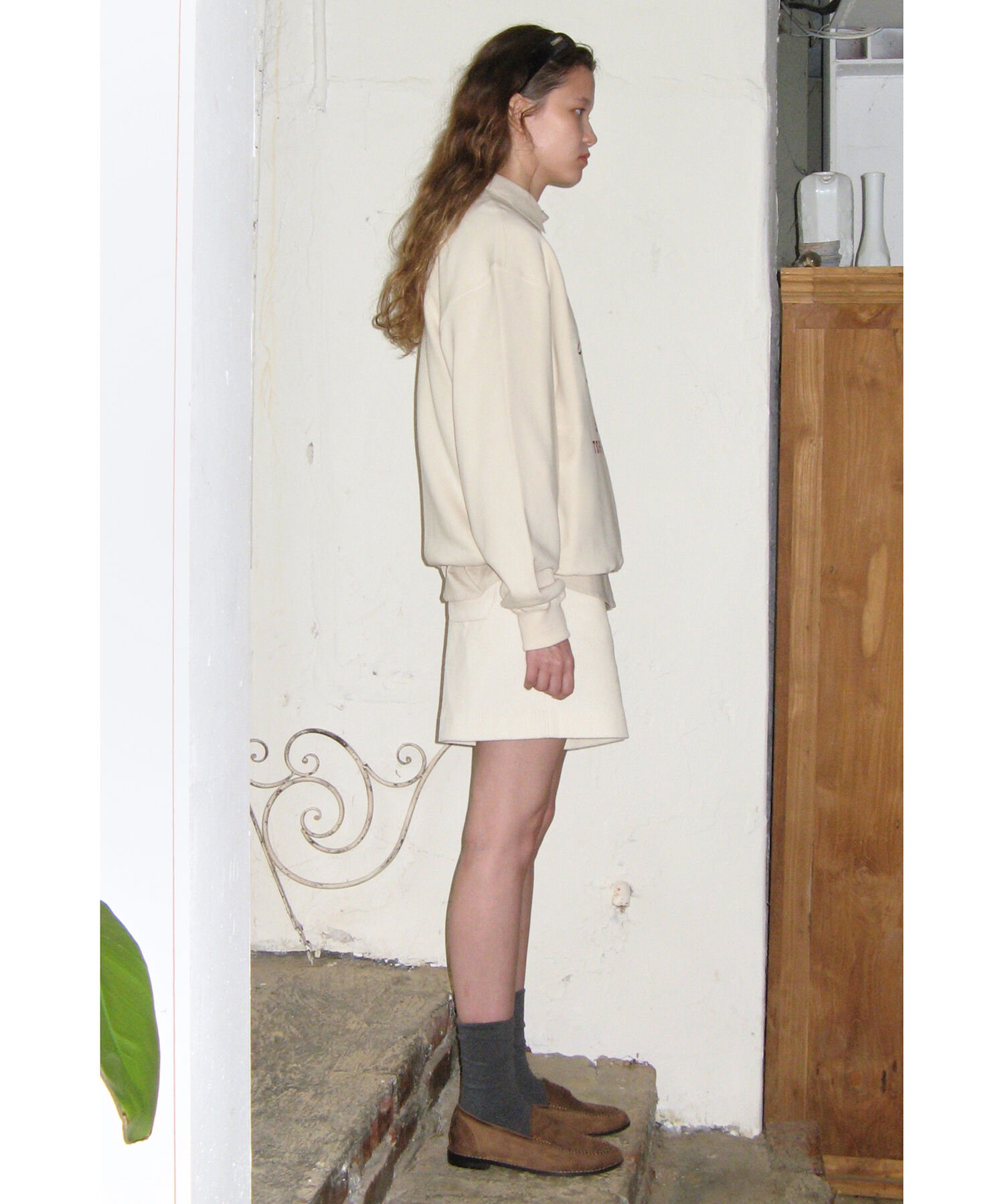 VIS「【韓国人気ブランド/sinoon】プリントスウェットプルオーバー【洗える】」|スウェット・ジャージ|