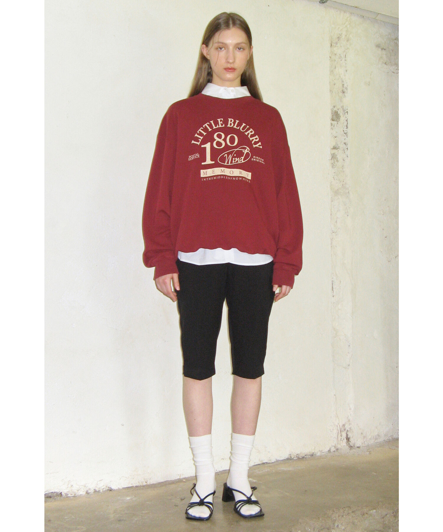 VIS「【韓国人気ブランド/sinoon】ヴィンテージライクスウェットプルオーバー【洗える】」|スウェット・ジャージ|