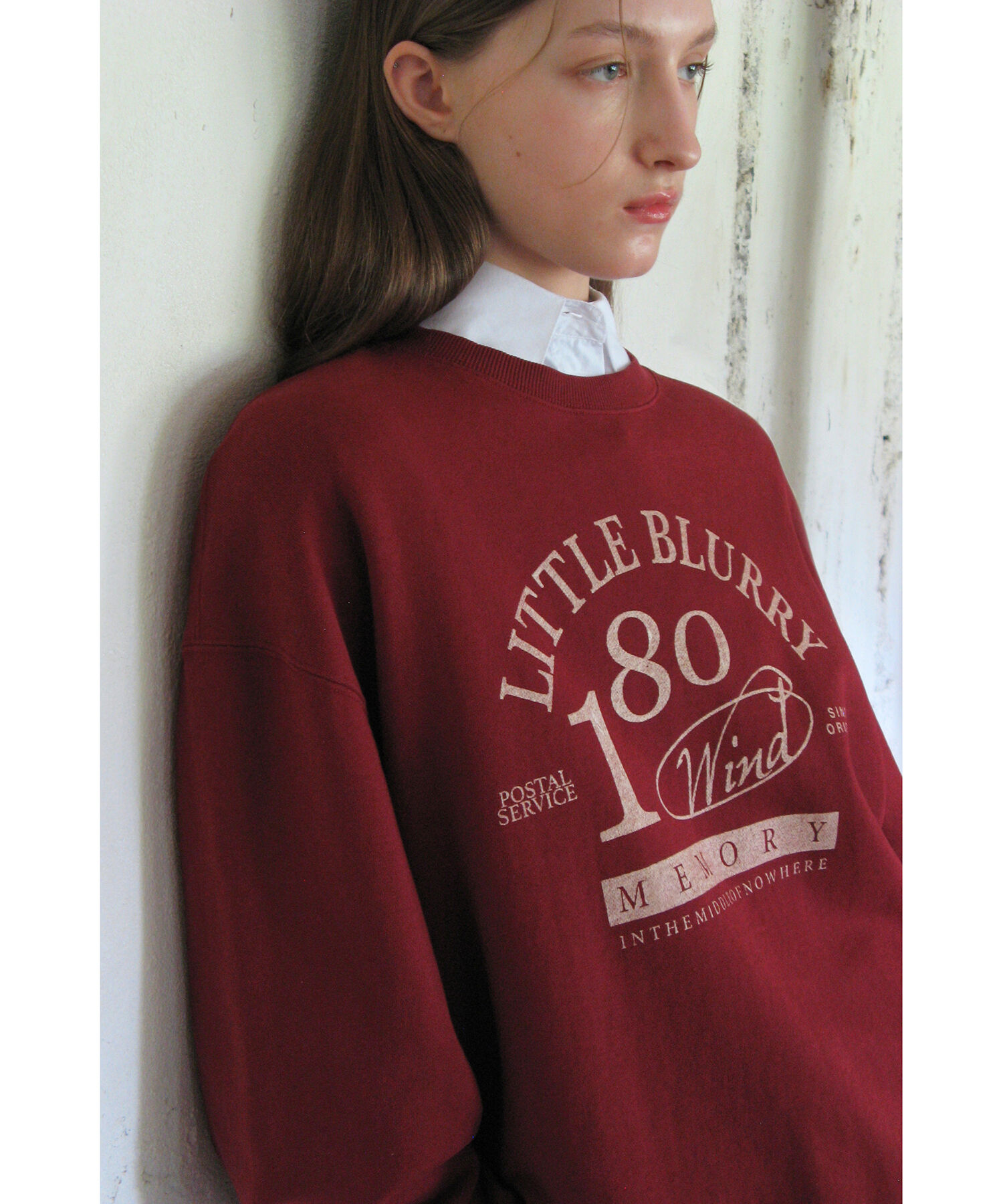 VIS「【韓国人気ブランド/sinoon】ヴィンテージライクスウェットプルオーバー【洗える】」|スウェット・ジャージ|