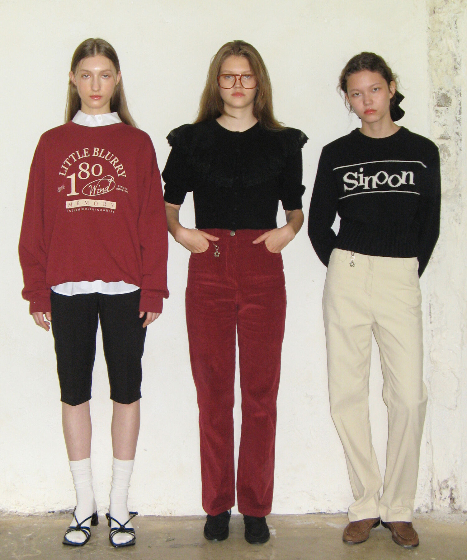 VIS「【韓国人気ブランド/sinoon】ヴィンテージライクスウェットプルオーバー【洗える】」|スウェット・ジャージ|