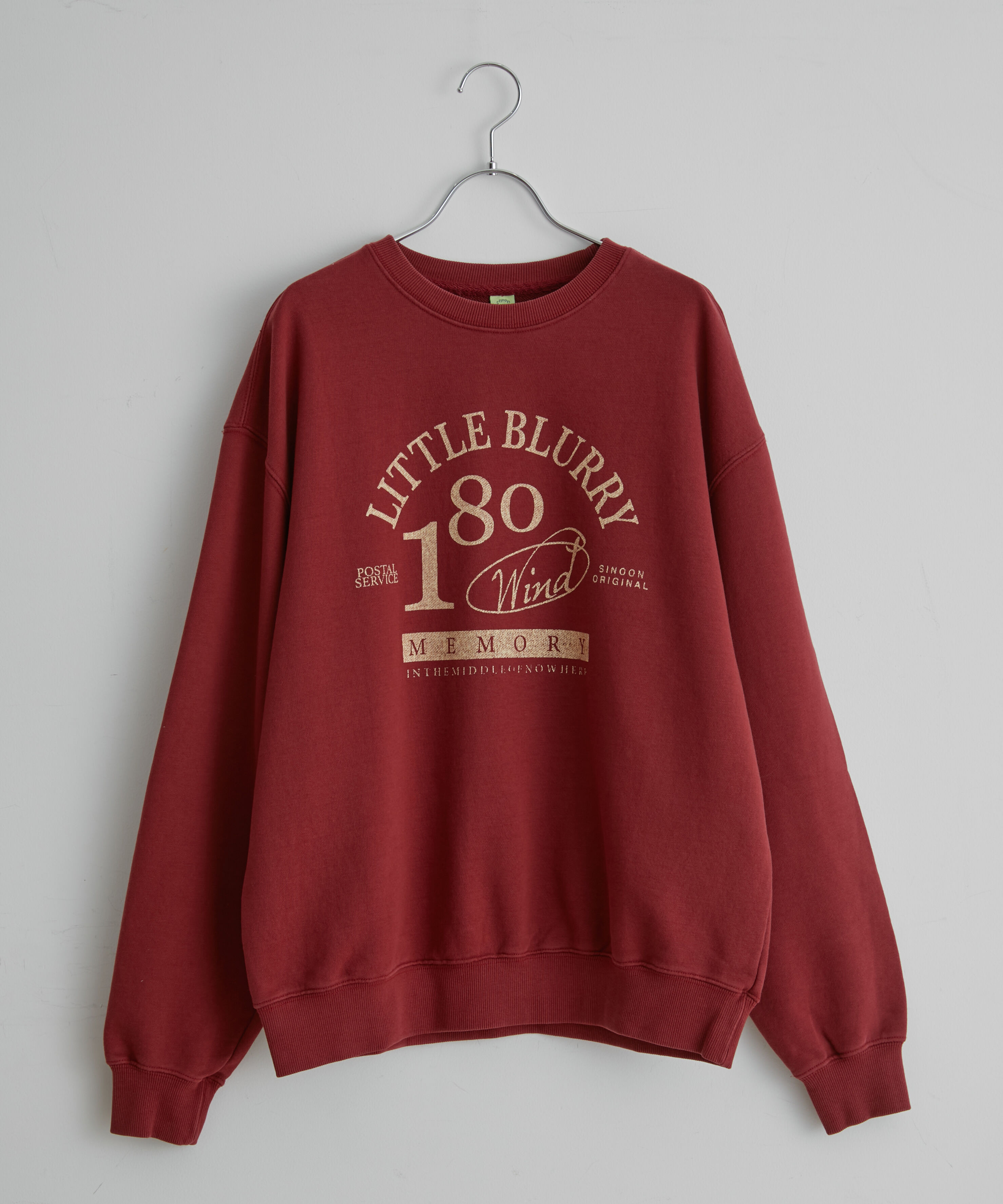 VIS「【韓国人気ブランド/sinoon】ヴィンテージライクスウェットプルオーバー【洗える】」|スウェット・ジャージ|