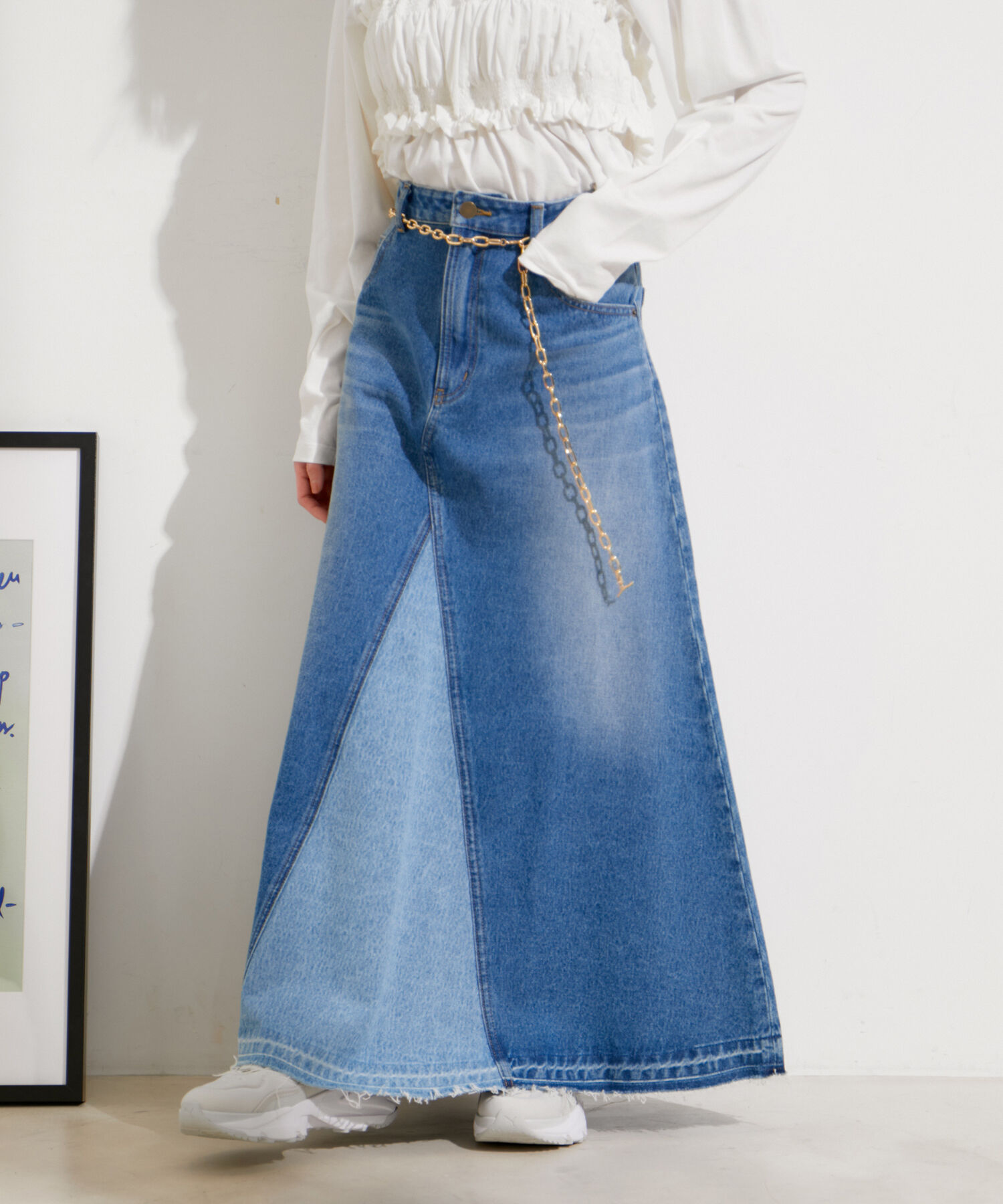 VIS「【2WAY】マンテルチェーンベルト/ネックレス」|ベルト|