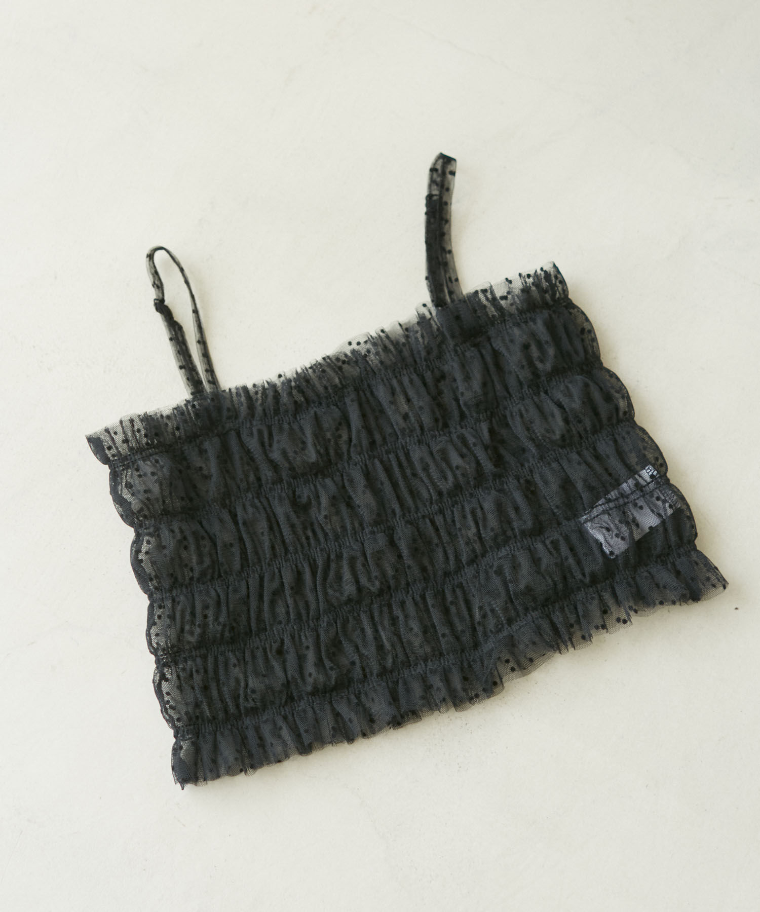 VIS「【SET】チュールレイヤードカットソー＆ビスチェキャミソール」|Tシャツ・カットソー|