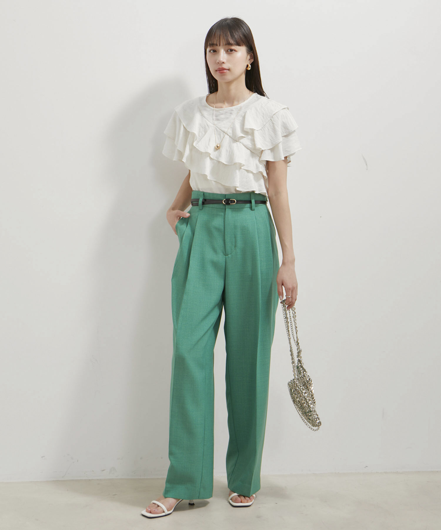 VIS「フリルティアードブラウス」|シャツ・ブラウス|