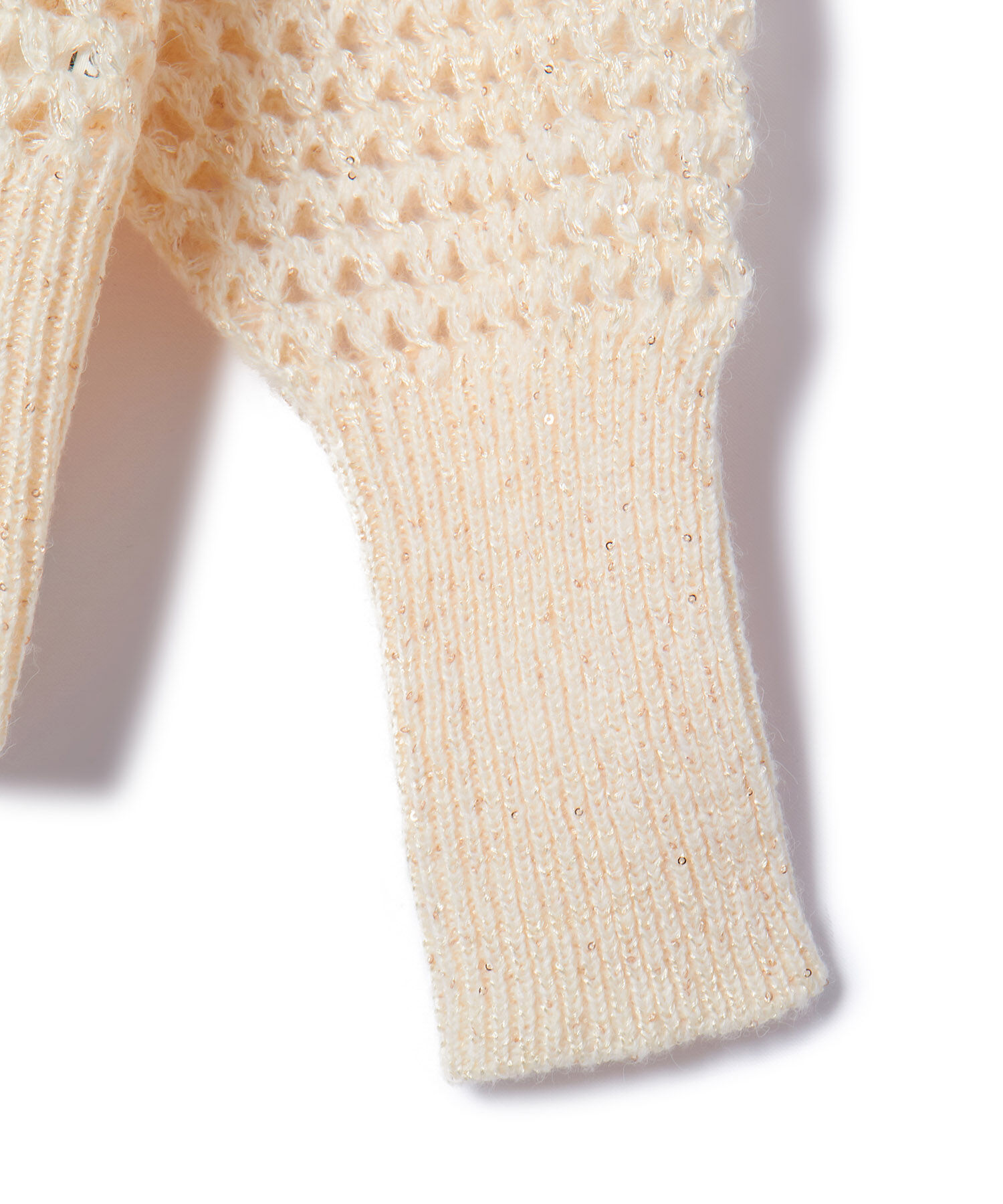 VIS「モヘアライクメッシュスパンコールニットプルオーバー」|ニット・セーター|