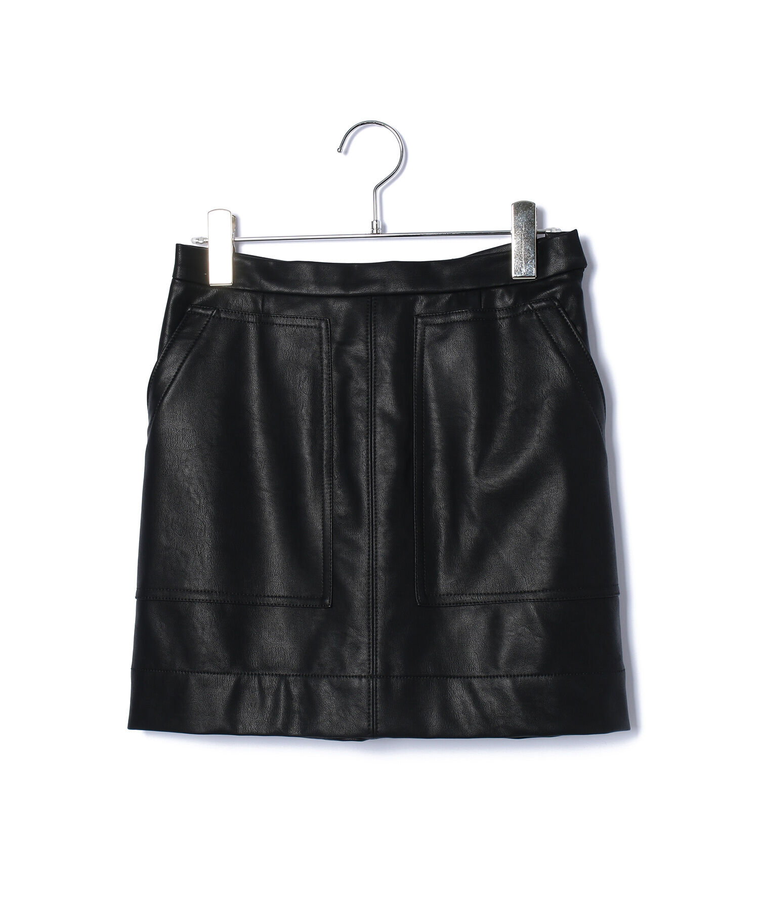 VIS「ヴィンテージライク合皮ミニスカート」|スカート|