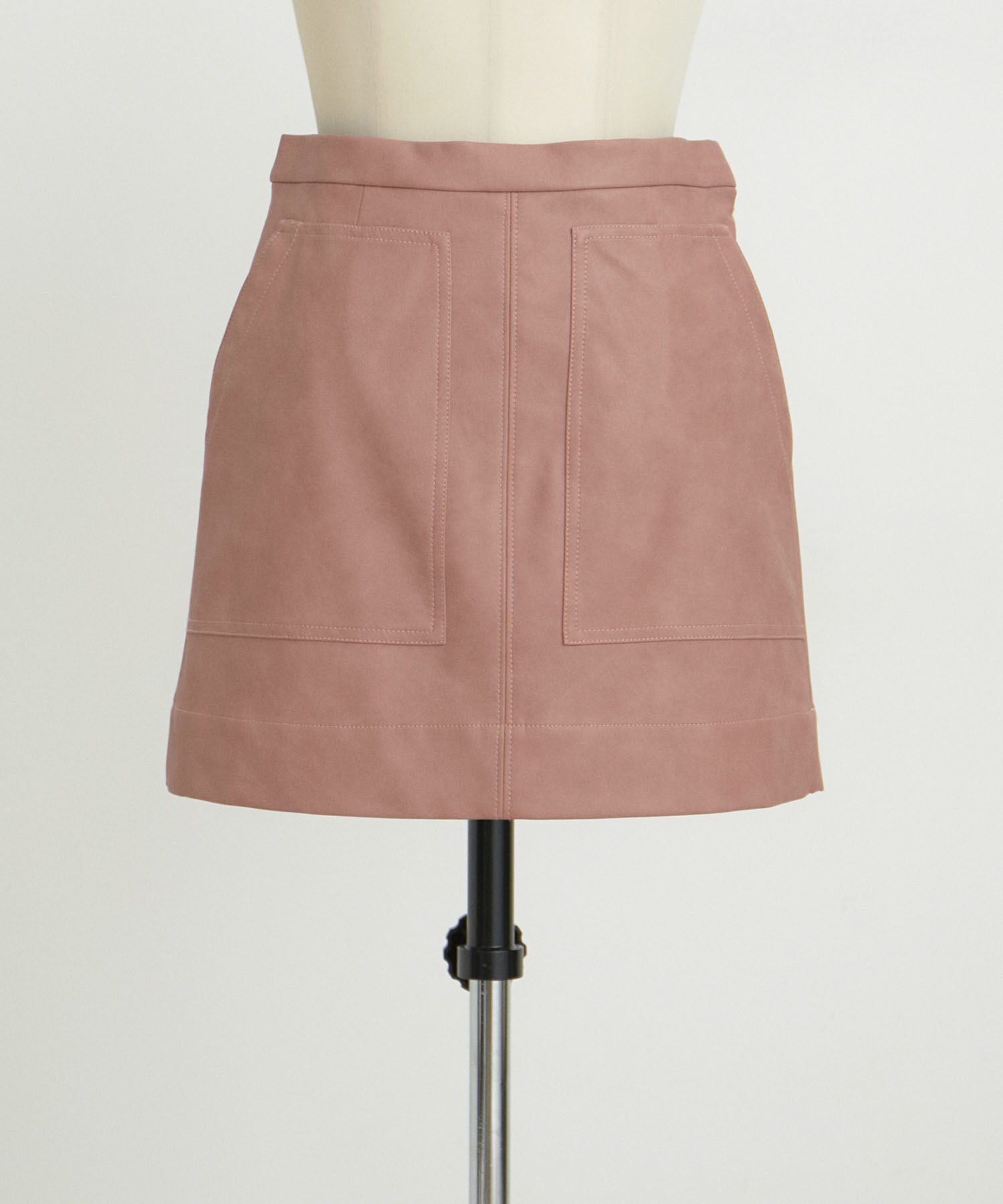VIS「ヴィンテージライク合皮ミニスカート」|スカート|
