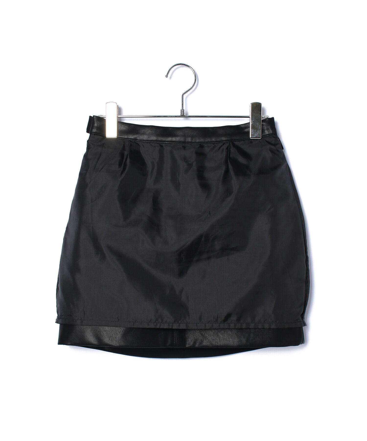VIS「ヴィンテージライク合皮ミニスカート」|スカート|