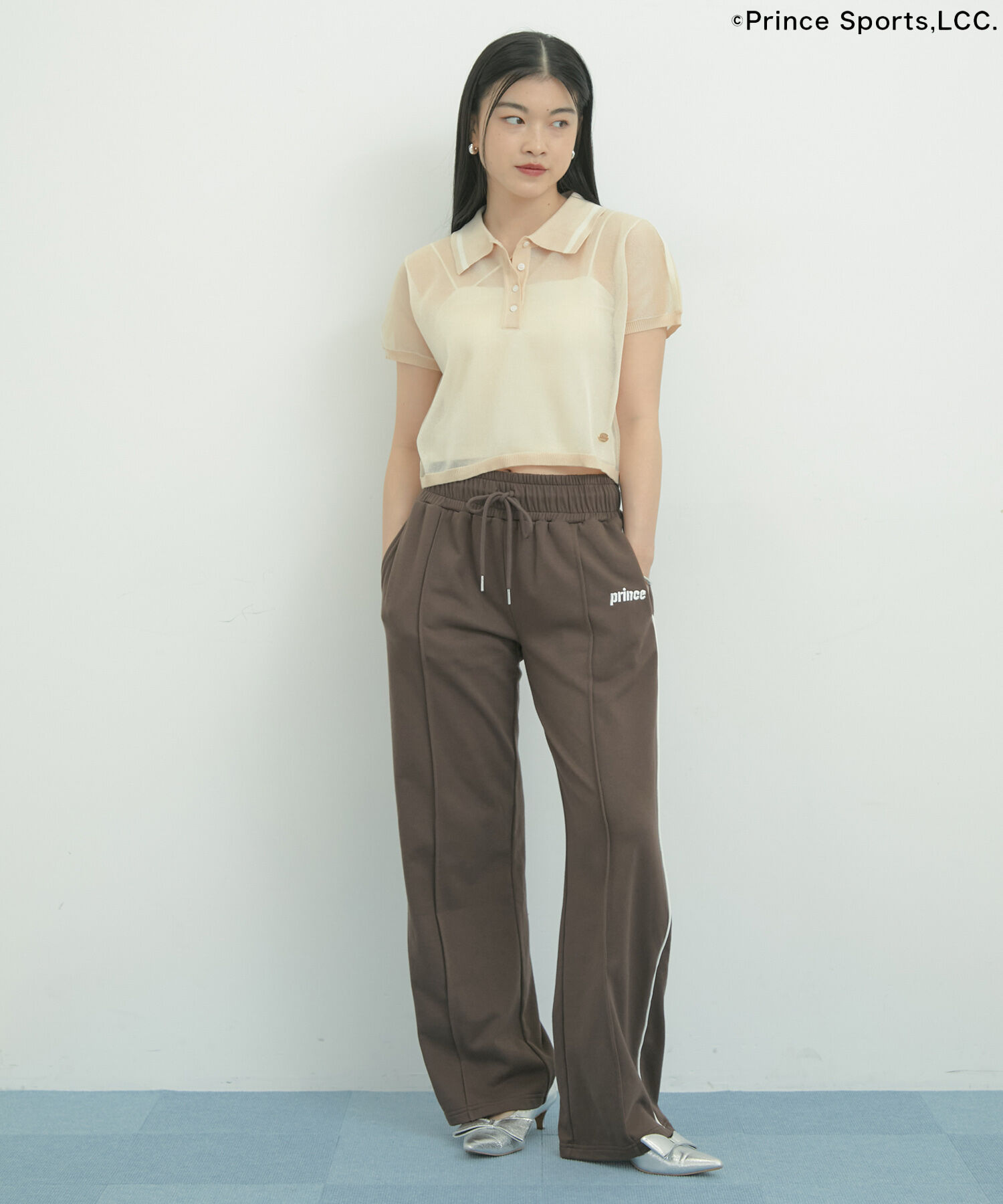 VIS「【Prince】VIS別注ラメシアーポロシャツ」|ポロシャツ|