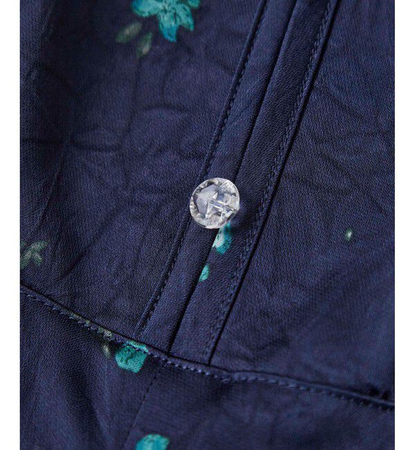 VIS「オリジナル花柄クリンクル加工ワンピース」|ワンピース|