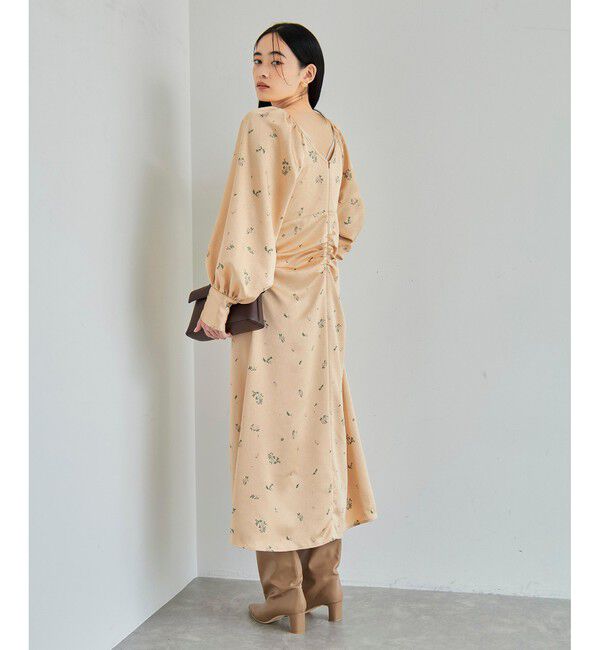 VIS「オリジナル花柄クリンクル加工ワンピース」|ワンピース|