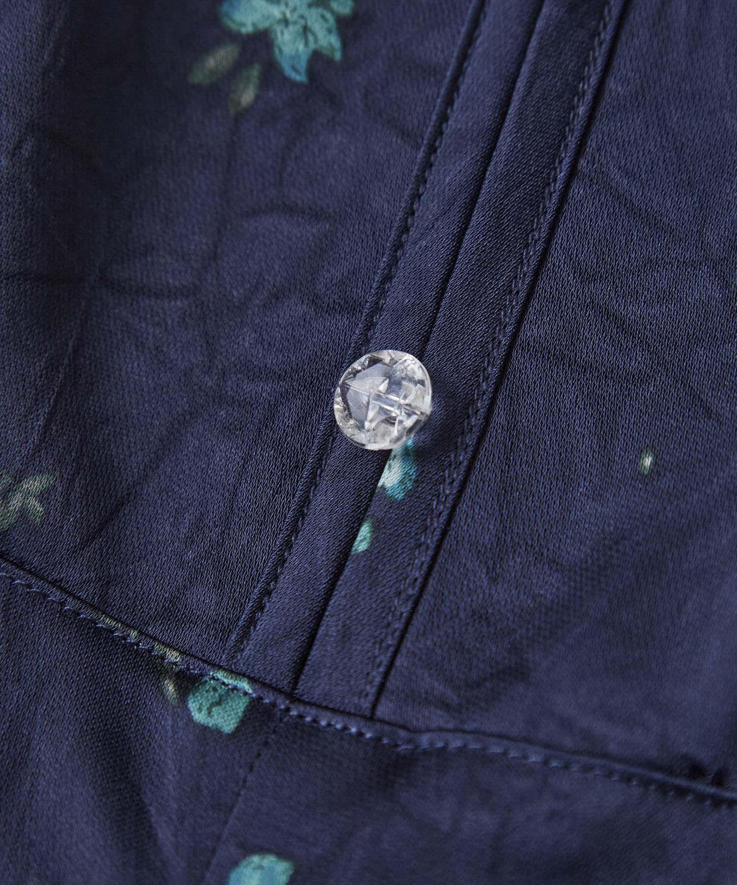 VIS「オリジナル花柄クリンクル加工ワンピース」|ワンピース|