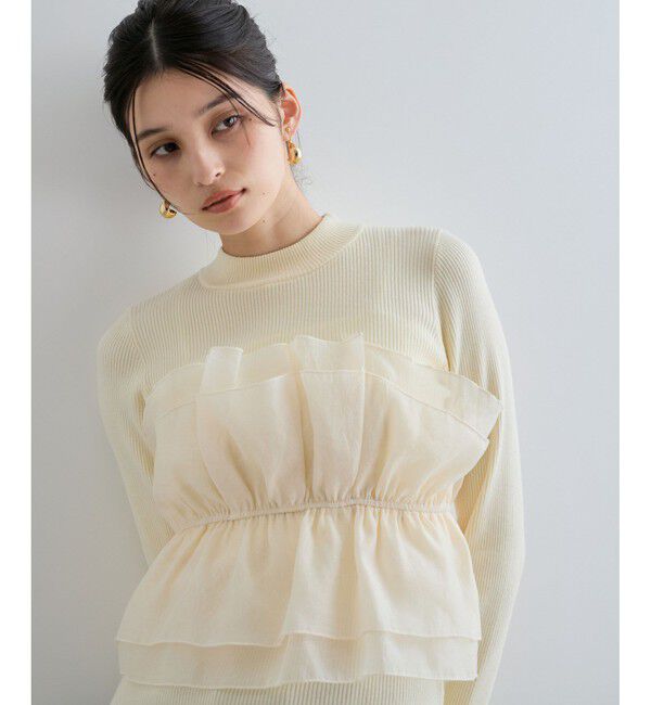 VIS「旬なレイヤードスタイルが叶う！ビスチェドッキングニット/洗える」|ニット・セーター|