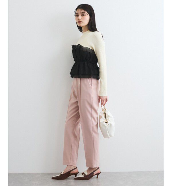 VIS「旬なレイヤードスタイルが叶う！ビスチェドッキングニット/洗える」|ニット・セーター|