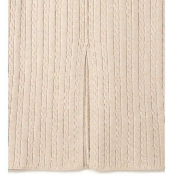 VIS「【DILIGENCE PARLOUR】VIS別注モデルローズ刺繍ポロケーブルニットスカート【セットアップ対応】」|スカート|