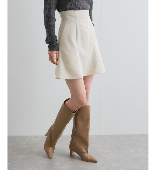 VIS「【洗える】ハイウエストミニスカート【インナーパンツ付き】」|スカート|