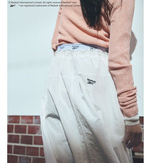 VIS「【Reebok】VIS別注ロゴベルトフレアースカート」|スカート|ホワイト(10)