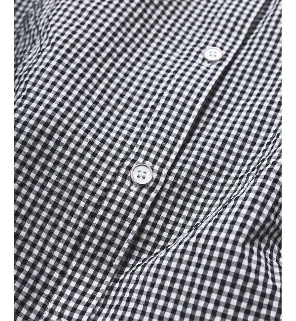 VIS「【UVケア/洗える】フレンチスリーブサッカーブラウス」|シャツ・ブラウス|