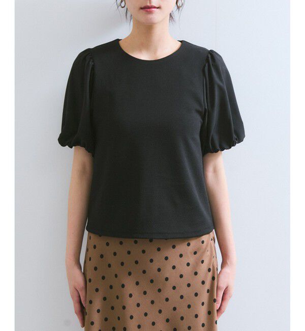 VIS「【WEB限定】ドッキング袖ボリュームカットソー」|Tシャツ・カットソー|