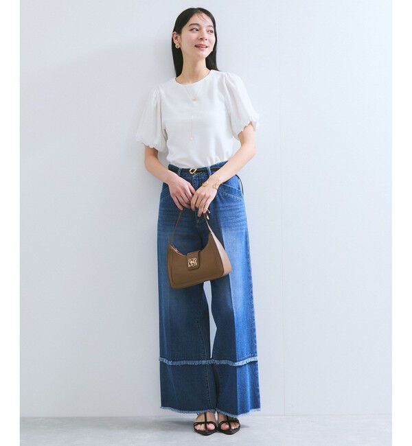 VIS「【WEB限定】ドッキング袖ボリュームカットソー」|Tシャツ・カットソー|